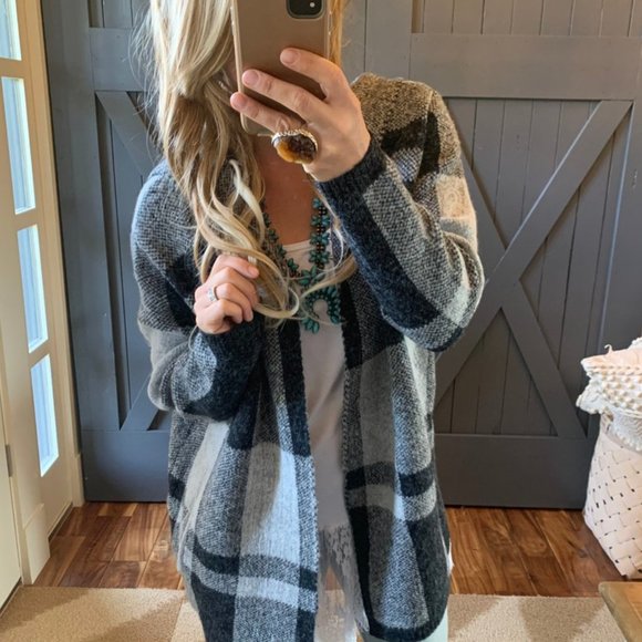 New Hooded Cardigan Sweater Coat Jacket - Picture 4 of 10